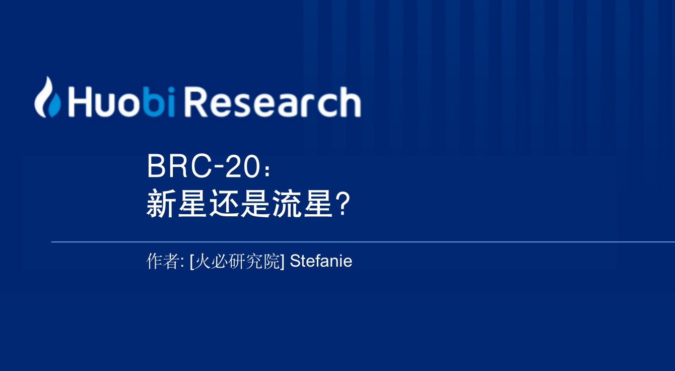 BRC-20：新星还是流星?